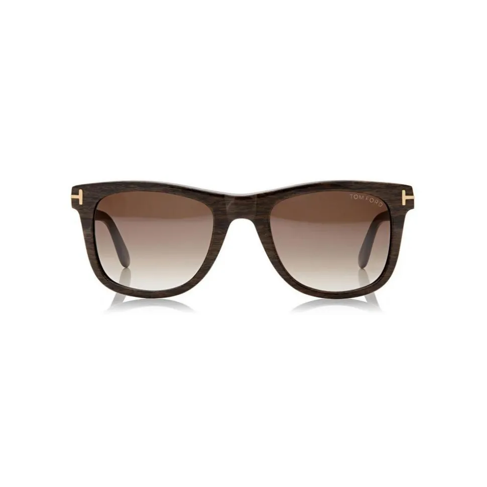 Tom Ford - Leo Square Sunglasses - Square Acetate Sunglasses - Brown Wood - FT0336 - Sunglasses - Tom Ford Eyewear - Avvenice