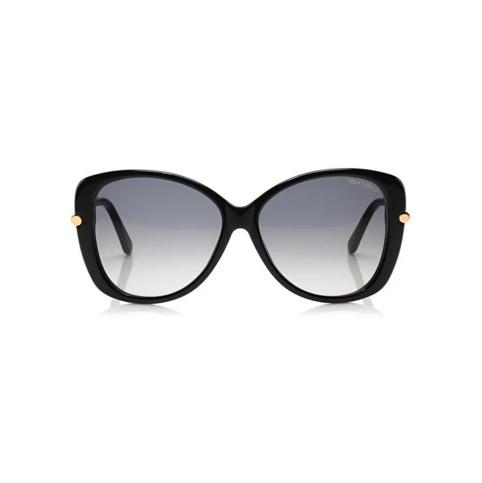 Tom Ford - Linda Butterfly Sunglasses - Butterfly Acetate Sunglasses - Black - FT0324 - Sunglasses - Tom Ford Eyewear - Avvenice
