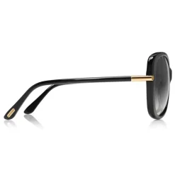 Tom Ford - Linda Butterfly Sunglasses - Butterfly Acetate Sunglasses - Black - FT0324 - Sunglasses - Tom Ford Eyewear - Avvenice