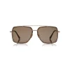 Tom Ford - Lionel Sunglasses - Square Metal Sunglasses - Havana - FT0750 - Sunglasses - Tom Ford Eyewear - Avvenice