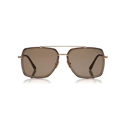 Tom Ford - Lionel Sunglasses - Square Metal Sunglasses - Havana - FT0750 - Sunglasses - Tom Ford Eyewear - Avvenice