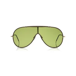 Tom Ford - Mack Sunglasses - Pilot Metal Sunglasses - Gold Green - FT0671 - Sunglasses - Tom Ford Eyewear - Avvenice