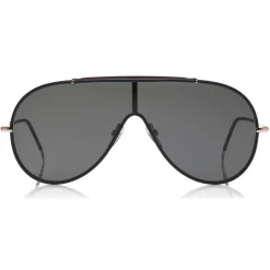 Tom Ford - Mack Sunglasses - Pilot Metal Sunglasses - Black - FT0671 - Sunglasses - Tom Ford Eyewear - Avvenice