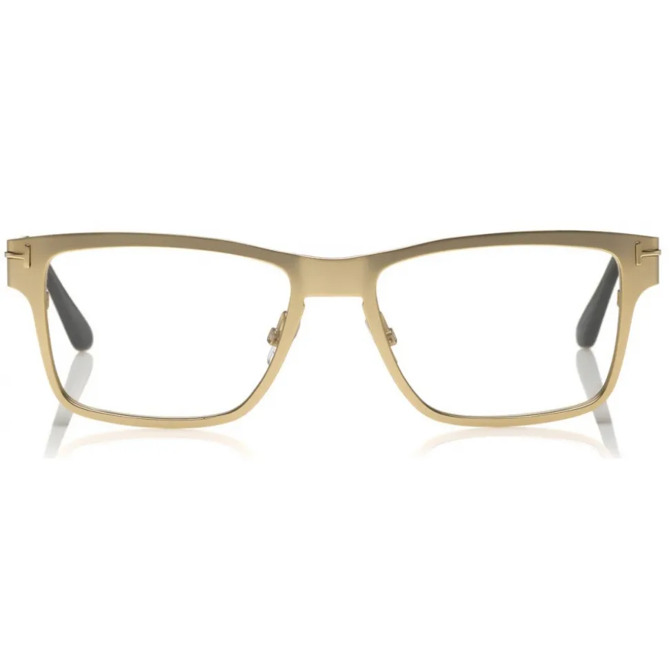 Tom Ford - Magnetic Clip Sunglasses - Square Metal Sunglasses - Gold Havana - FT5475 - Sunglasses - Tom Ford Eyewear - Avvenice