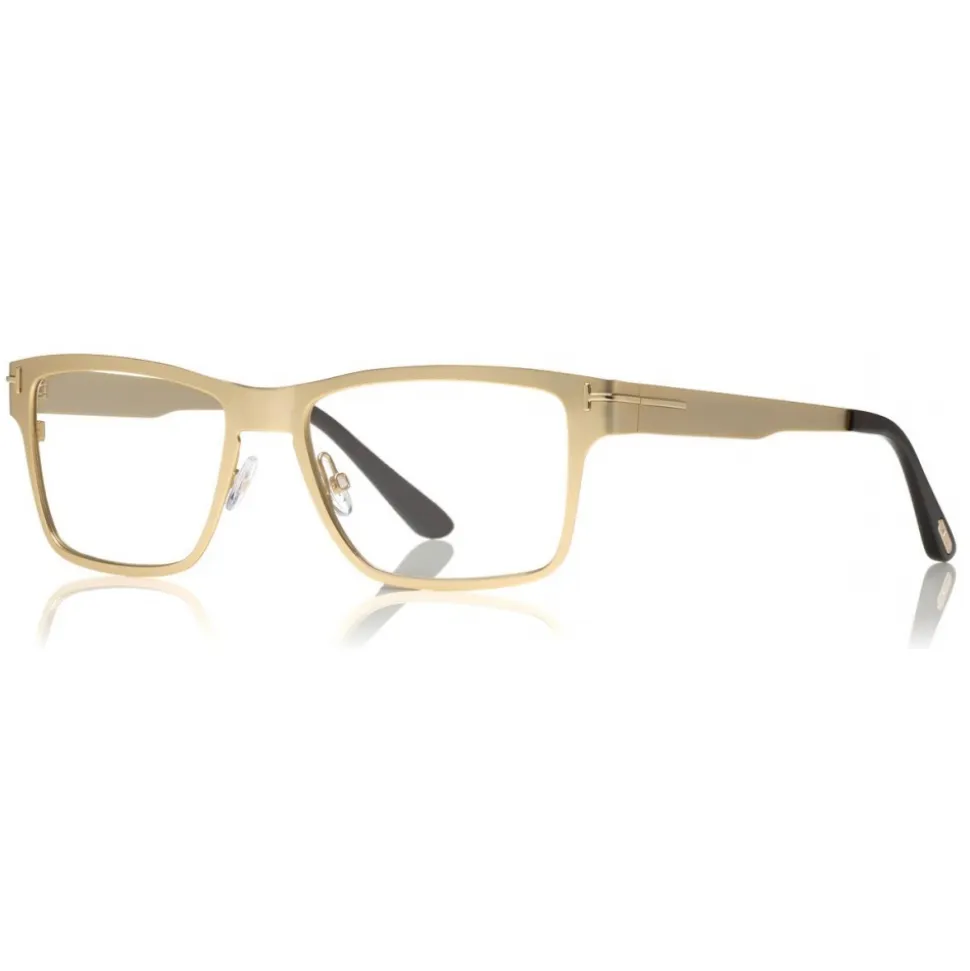 Tom Ford - Magnetic Clip Sunglasses - Square Metal Sunglasses - Gold Havana - FT5475 - Sunglasses - Tom Ford Eyewear - Avvenice