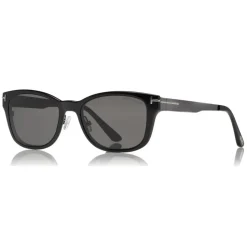 Tom Ford - Magnetic Clip Sunglasses - Square Metal Sunglasses - Grey - FT5474 - Sunglasses - Tom Ford Eyewear - Avvenice