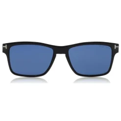 Tom Ford - Magnetic Clip Sunglasses - Square Metal Sunglasses - Ruthenium Black - FT5475 - Sunglasses - Tom Ford Eyewear - Avvenice