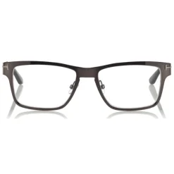 Tom Ford - Magnetic Clip Sunglasses - Square Metal Sunglasses - Ruthenium Black - FT5475 - Sunglasses - Tom Ford Eyewear - Avvenice