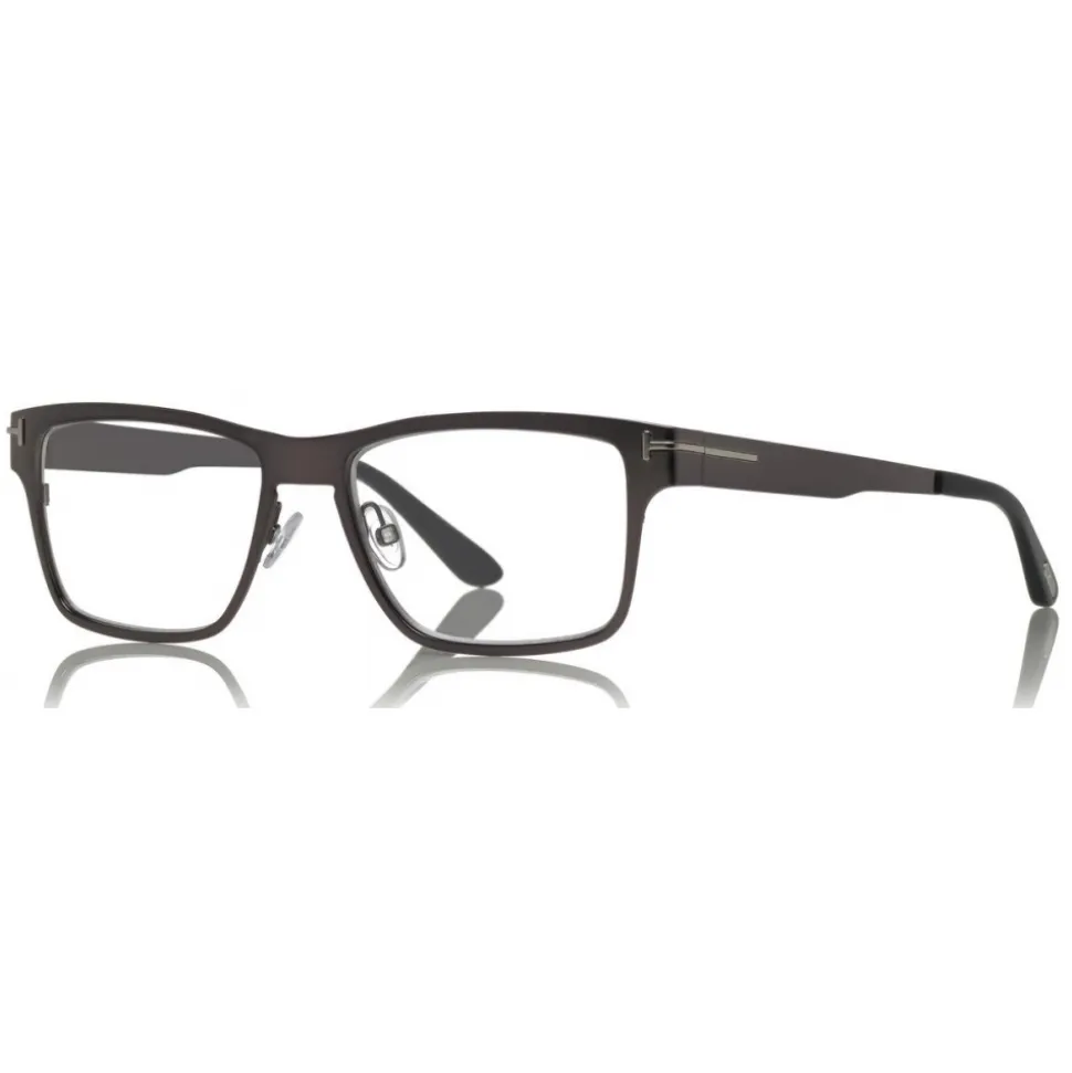 Tom Ford - Magnetic Clip Sunglasses - Square Metal Sunglasses - Ruthenium Black - FT5475 - Sunglasses - Tom Ford Eyewear - Avvenice