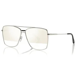 Tom Ford - Magnus Sunglasses - Navigator Shape Sunglasses - White Gold - FT0651 - Sunglasses - Tom Ford Eyewear - Avvenice