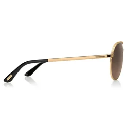 Tom Ford - Marko Aviator Sunglasses - Shiny Metal Aviator Sunglasses - Rose Gold - FT0144 - Sunglasses - Tom Ford Eyewear - Avvenice