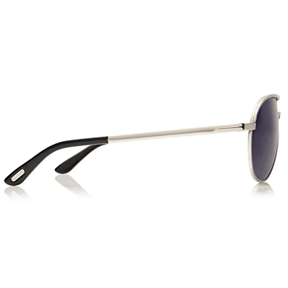 Tom Ford - Marko Aviator Sunglasses - Shiny Metal Aviator Sunglasses - Rhodium - FT0144 - Sunglasses - Tom Ford Eyewear - Avvenice