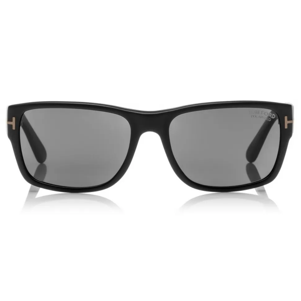 Tom Ford - Mason Polarized Sunglasses - Squared Acetate Sunglasses - Black - FT0445P - Sunglasses - Tom Ford Eyewear - Avvenice
