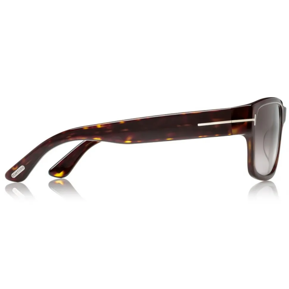 Tom Ford - Mason Sunglasses - Soft Squared Acetate Sunglasses - Gradient Havana -FT0445 - Sunglasses - Tom Ford Eyewear - Avvenice