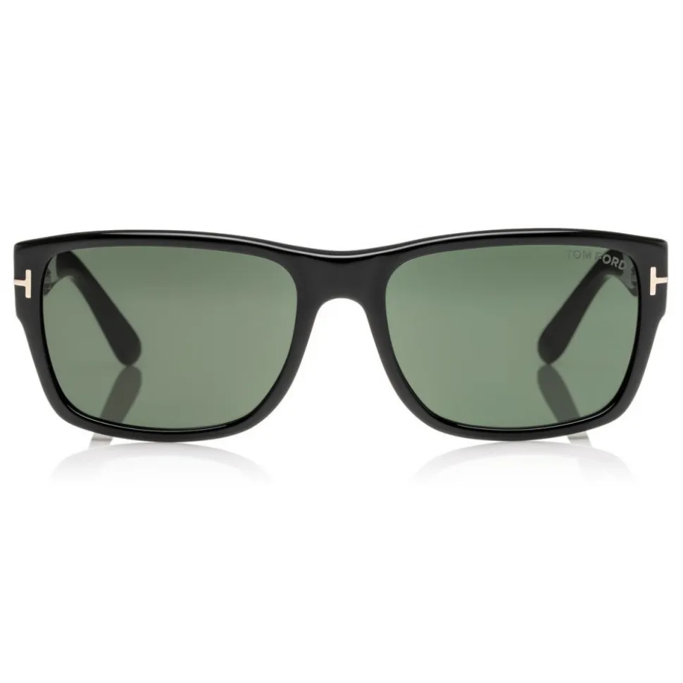 Tom Ford - Mason Sunglasses - Soft Squared Acetate Sunglasses - Black -FT0445 - Sunglasses - Tom Ford Eyewear - Avvenice