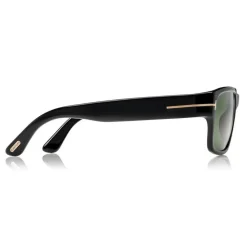 Tom Ford - Mason Sunglasses - Soft Squared Acetate Sunglasses - Black -FT0445 - Sunglasses - Tom Ford Eyewear - Avvenice
