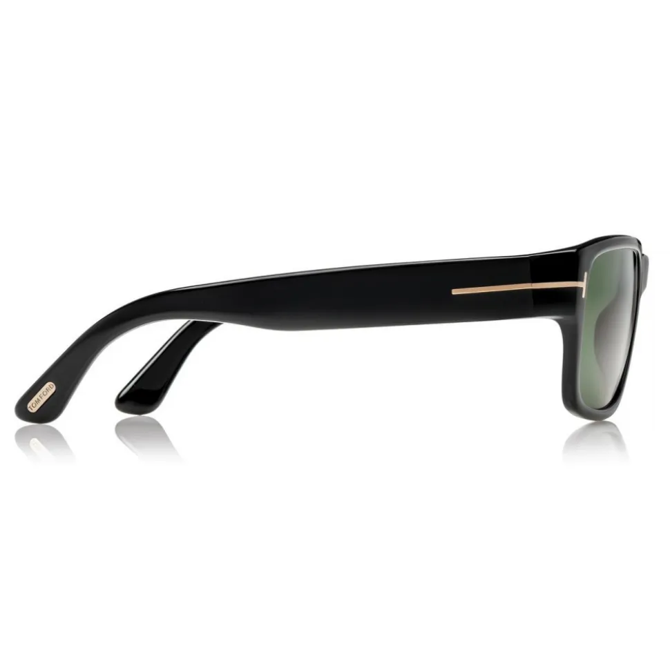 Tom Ford - Mason Sunglasses - Soft Squared Acetate Sunglasses - Black -FT0445 - Sunglasses - Tom Ford Eyewear - Avvenice