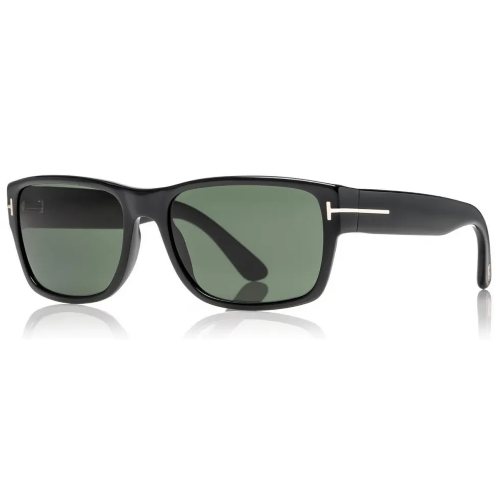 Tom Ford - Mason Sunglasses - Soft Squared Acetate Sunglasses - Black -FT0445 - Sunglasses - Tom Ford Eyewear - Avvenice
