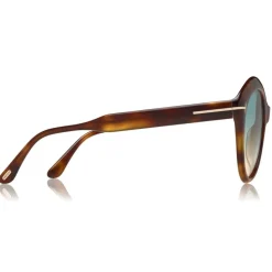 Tom Ford - Maxine Sunglasses - Round Metal Sunglasses - Blonde Havana - FT0763 - Sunglasses - Tom Ford Eyewear - Avvenice