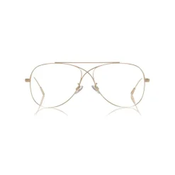 Tom Ford - Metal Criss Cross Aviators Optical Glasses - Pilot Shape - Rose Gold - FT5531 - Optical Glasses - Tom Ford Eyewear - Avvenice