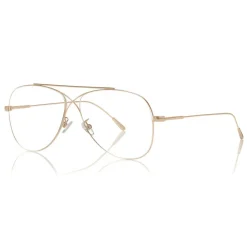 Tom Ford - Metal Criss Cross Aviators Optical Glasses - Pilot Shape - Rose Gold - FT5531 - Optical Glasses - Tom Ford Eyewear - Avvenice
