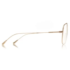 Tom Ford - Metal Criss Cross Aviators Optical Glasses - Pilot Shape - Rose Gold - FT5531 - Optical Glasses - Tom Ford Eyewear - Avvenice