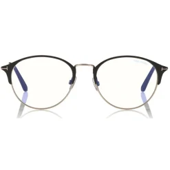 Tom Ford - Metal Optical Sunglasses - Round Optical Glasses - Black Gold - FT5541-B - Optical Sunglasses - Tom Ford Eyewear - Avvenice