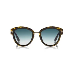 Tom Ford - Mia Sunglasses - Round Metal Sunglasses - Havana - FT0574 - Sunglasses - Tom Ford Eyewear - Avvenice