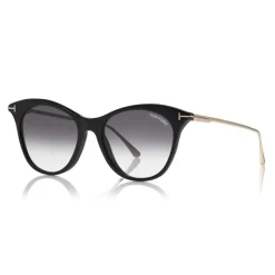 Tom Ford - Micaela Sunglasses - Cat Eye Acetate Sunglasses - FT0662 - Black - Tom Ford Eyewear - Avvenice