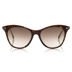 Tom Ford - Micaela Sunglasses - Cat Eye Acetate Sunglasses - FT0662 - Havana - Tom Ford Eyewear - Avvenice