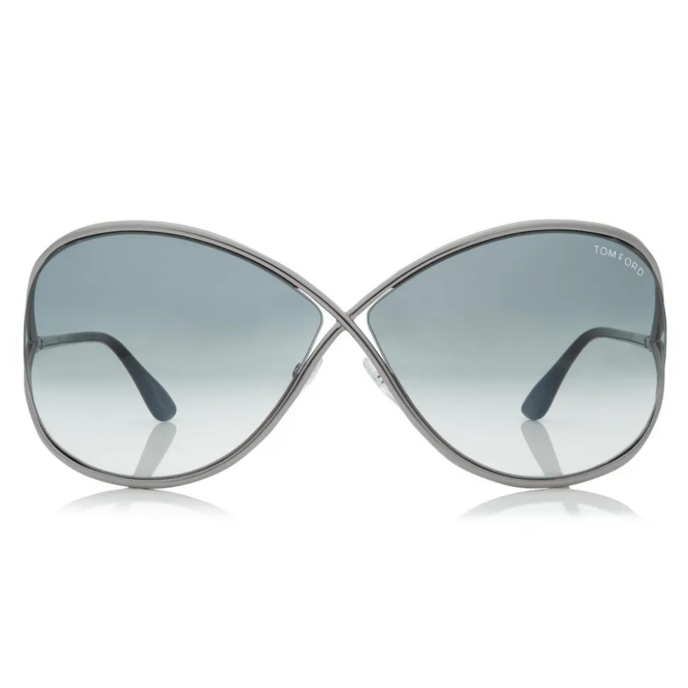 Tom Ford - Miranda Sunglasses - Oversized Square Acetate Sunglasses - FT0130 - Silver - Tom Ford Eyewear - Avvenice