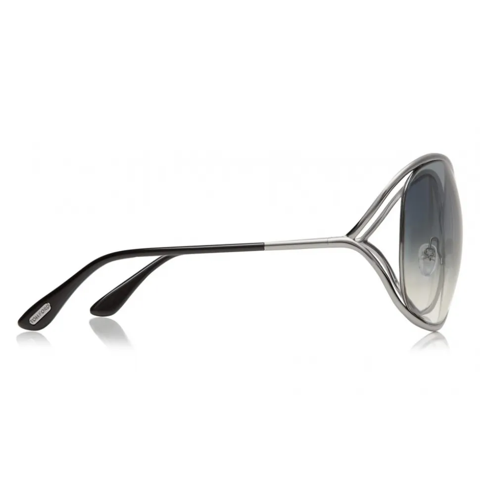 Tom Ford - Miranda Sunglasses - Oversized Square Acetate Sunglasses - FT0130 - Silver - Tom Ford Eyewear - Avvenice