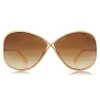 Tom Ford - Miranda Sunglasses - Oversized Square Acetate Sunglasses - FT0130 - Brown - Tom Ford Eyewear - Avvenice