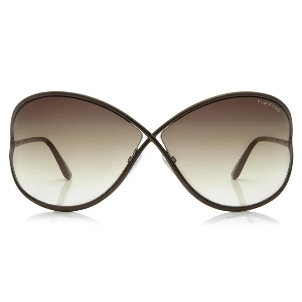 Tom Ford - Miranda Sunglasses - Oversized Square Acetate Sunglasses - FT0130 - Bronze - Tom Ford Eyewear - Avvenice