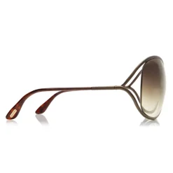 Tom Ford - Miranda Sunglasses - Oversized Square Acetate Sunglasses - FT0130 - Bronze - Tom Ford Eyewear - Avvenice