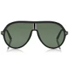 Tom Ford - Montgomery Sunglasses - Pilot Acetate Sunglasses - FT0647 - Black - Tom Ford Eyewear - Avvenice