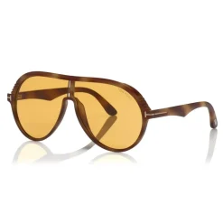 Tom Ford - Montgomery Sunglasses - Pilot Acetate Sunglasses - FT0647 - Yellow - Tom Ford Eyewear - Avvenice