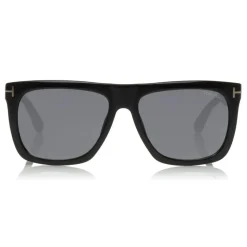 Tom Ford - Morgan Sunglasses - Squared Acetate Sunglasses - Black Smoke - FT0513 - Sunglasses - Tom Ford Eyewear - Avvenice