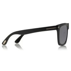 Tom Ford - Morgan Sunglasses - Squared Acetate Sunglasses - Black Smoke - FT0513 - Sunglasses - Tom Ford Eyewear - Avvenice