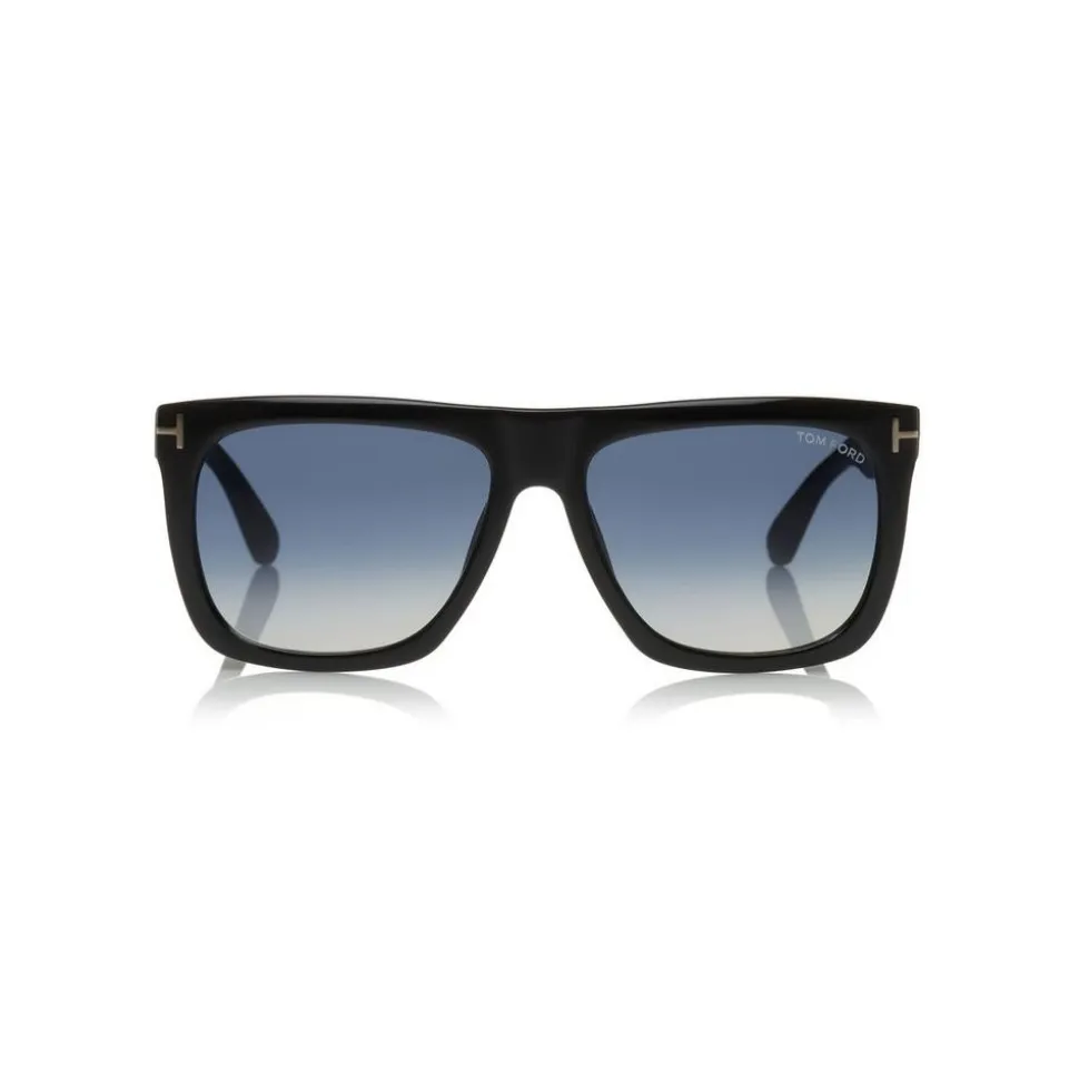 Tom Ford - Morgan Sunglasses - Squared Acetate Sunglasses - Black Blue - FT0513 - Sunglasses - Tom Ford Eyewear - Avvenice