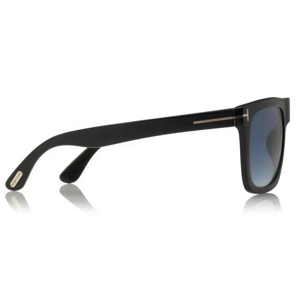 Tom Ford - Morgan Sunglasses - Squared Acetate Sunglasses - Black Blue - FT0513 - Sunglasses - Tom Ford Eyewear - Avvenice