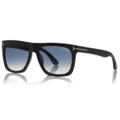Tom Ford - Morgan Sunglasses - Squared Acetate Sunglasses - Black Blue - FT0513 - Sunglasses - Tom Ford Eyewear - Avvenice
