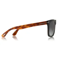 Tom Ford - Morgan Sunglasses - Squared Acetate Sunglasses - Black Havana - FT0513 - Sunglasses - Tom Ford Eyewear - Avvenice