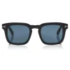 Tom Ford - Polarized Dax Sunglasses - Square Sunglasses - Black - FT0751-P - Sunglasses - Tom Ford Eyewear - Avvenice