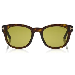 Tom Ford - Polarized Eugenio Sunglasses - Square Acetate Sunglasses - Dark Havana - FT0676-P - Sunglasses - Tom Ford Eyewear - Avvenice