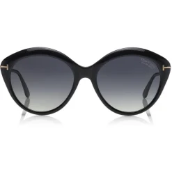 Tom Ford - Polarized Maxine Sunglasses - Round Metal Sunglasses - Black - FT0763-P - Sunglasses - Tom Ford Eyewear - Avvenice
