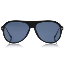 Tom Ford - Polarized Nicholai Sunglasses - Pilot Style Sunglasses - Black - FT0624-P - Sunglasses - Tom Ford Eyewear - Avvenice