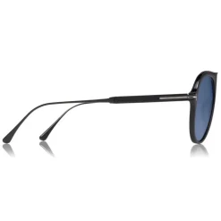 Tom Ford - Polarized Nicholai Sunglasses - Pilot Style Sunglasses - Black - FT0624-P - Sunglasses - Tom Ford Eyewear - Avvenice