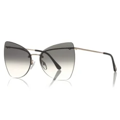 Tom Ford - Presley Sunglasses - Butterfly Acetate Sunglasses - FT0716 - Black - Tom Ford Eyewear - Avvenice