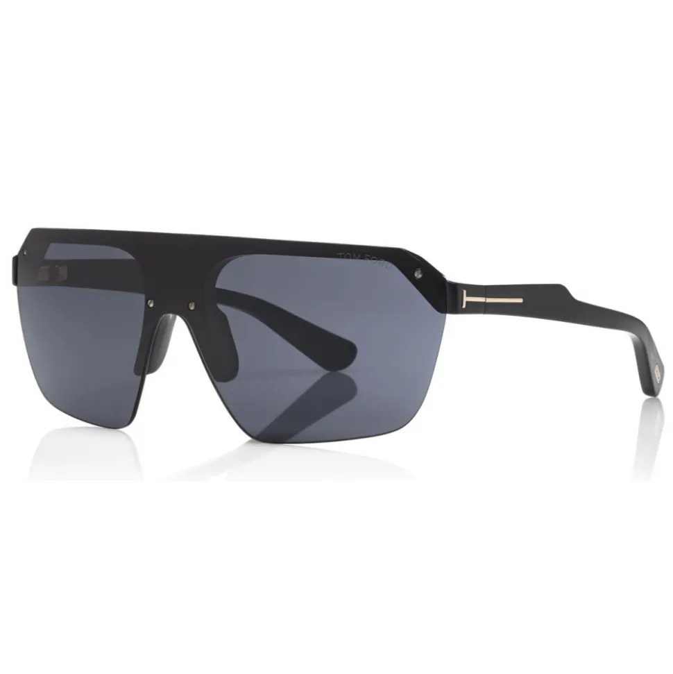 Tom Ford - Razor Sunglasses - Mask Shape Sunglasses - Black - FT0797 - Sunglasses - Tom Ford Eyewear - Avvenice